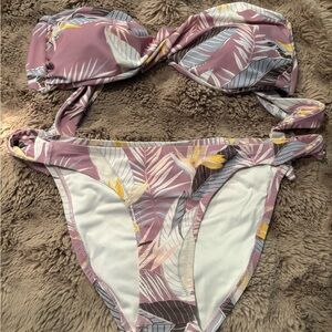 Volcom Tropical Print Bikini Set